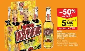 Leader Price Desperados - bière aromatisée téquila offre