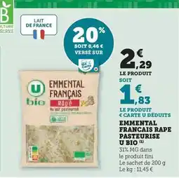 Hyper U 4 chaussons aux pommes u offre