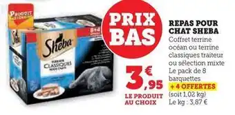 Hyper U Sheba - repas pour chat offre