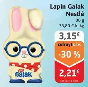 Colruyt Nestlé - lapin galak offre