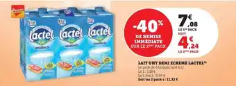 U Express Lactel - lait uht demi ecreme offre