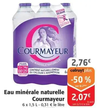 Colruyt Courmayeur - eau minerale naturelle offre