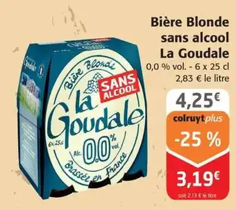 Colruyt La goudale - bière blonde sans alcool offre