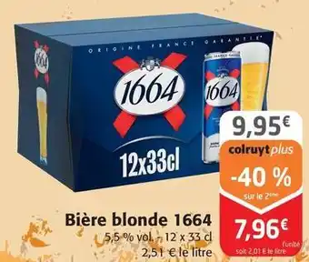 Colruyt 1664 - bière blonde offre