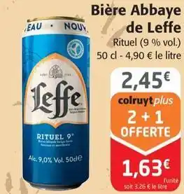 Colruyt Leffe - biere abbaye offre