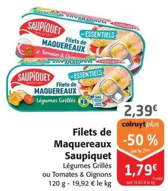 Colruyt Saupiquet - filets de maquereaux offre