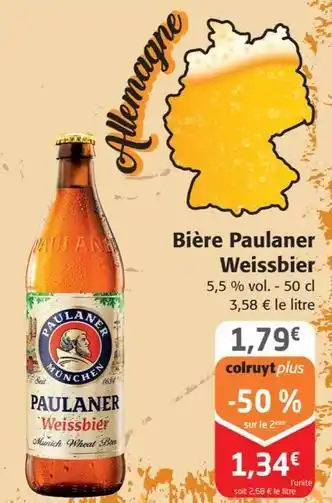 Colruyt Paulaner weissbier - bière offre