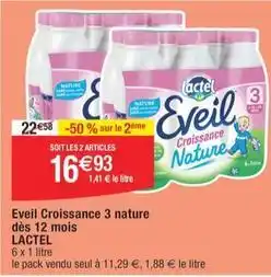Migros Lactel - eveil croissance 3 nature des 12 mois offre