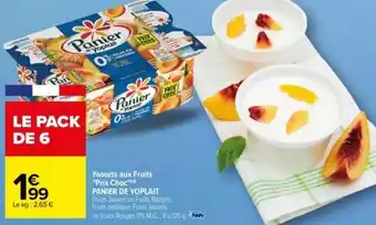 Carrefour Drive Yoplait - yaourts aux fruits prix choc panier offre