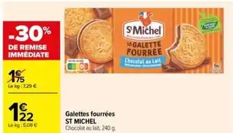 Carrefour Drive St michel - galettes fourrées offre
