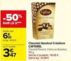 Carrefour Drive Caffarel - chocolat hazelnut créations offre