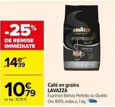 Carrefour Drive Lavazza - café en grains offre