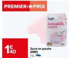 Carrefour Drive Simpl - sucre en poudre offre