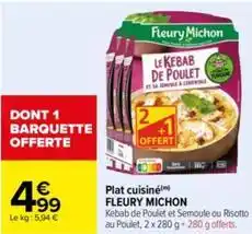 Carrefour Drive Fleury michon - plat cuisiné offre
