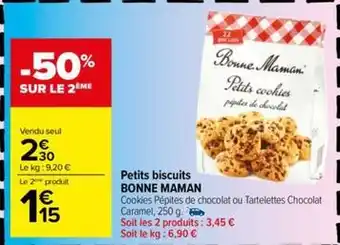 Carrefour Drive Bonne maman - petits biscuits offre