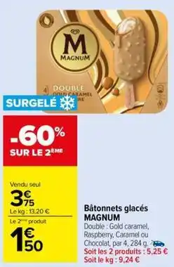 Carrefour Drive Magnum - bâtonnets glacés offre
