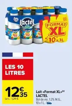 Carrefour Drive Lactel - lait format xl offre