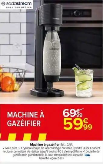 Carrefour Drive Sodastream - machine à gazeifier offre