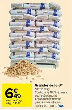 Granulés de bois