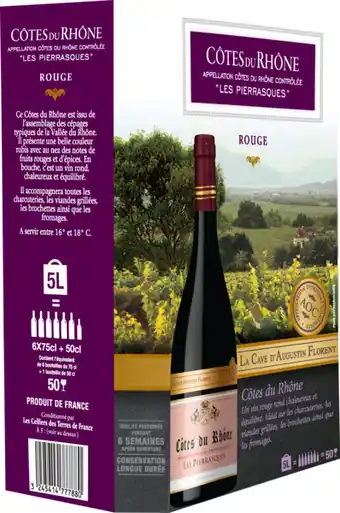 Carrefour Côtes-du-Rhône La Cave d'Augustin Florent Les Pierrasques offre
