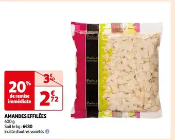 Auchan Supermarché AMANDES EFFILÉES offre