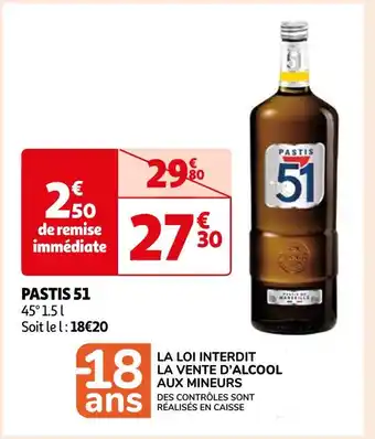 Auchan Supermarché PASTIS 51 offre