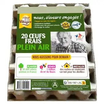 Auchan Oeufs Frais Plein Air L'oeuf De Nos Villages offre