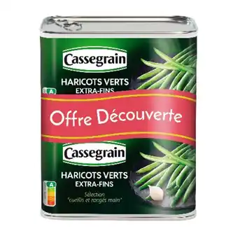 Auchan Haricots Verts Extra Fins Cassegrain offre