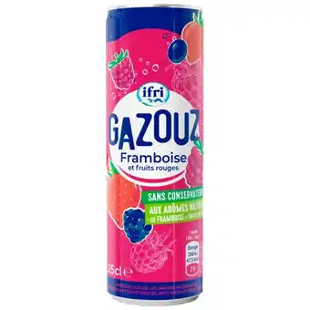 Auchan Boisson Gazouz Framboise Et Fruits Rouges Ifri offre
