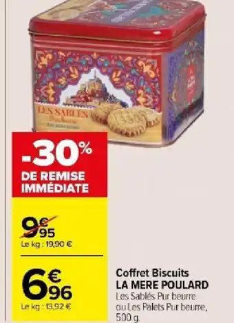 Carrefour Market Coffret Biscuits LA MERE POULARD offre