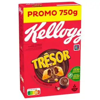 Auchan Céréales Trésor Chocolat Noisettes Kellogg's offre