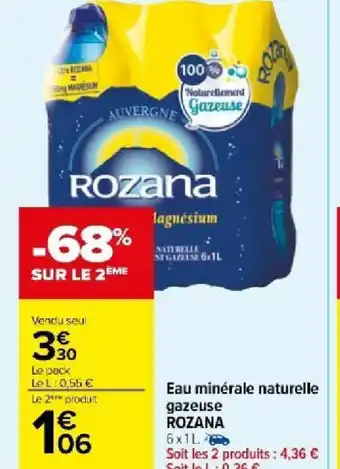 Carrefour Market Eau minérale naturelle offre