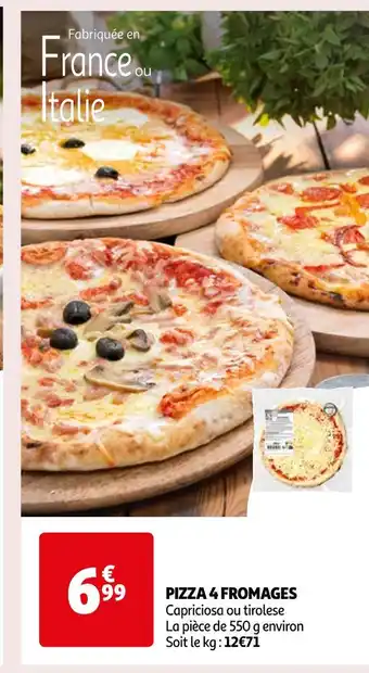 Auchan Supermarché PIZZA 4 FROMAGES offre