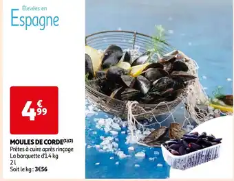 Auchan Supermarché MOULES DE CORDE offre