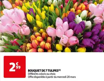 Auchan Supermarché BOUQUET DE 7 TULIPES offre