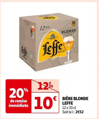 Auchan Supermarché LEFFE BIÈRE BLONDE offre