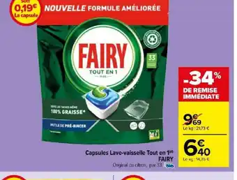 Carrefour Market Capsules Lave-vaisselle Tout en 1ld) offre