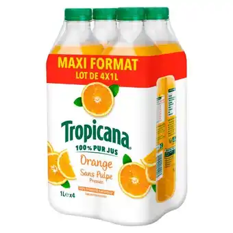 Auchan Tropicana Orange Sans Pulpe offre