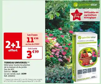Auchan Gardenstar TERREAU UNIVERSEL offre