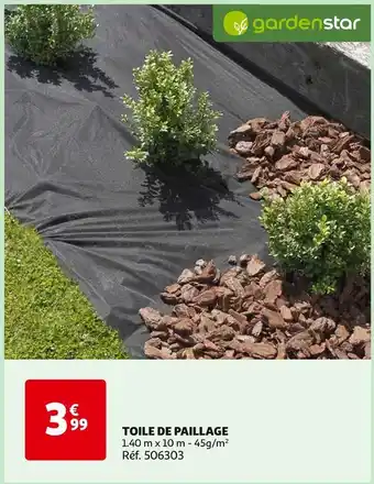 Auchan Gardenstar TOILE DE PAILLAGE offre