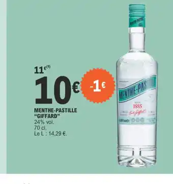 E.Leclerc MENTHE-PASTILLE "GIFFARD offre