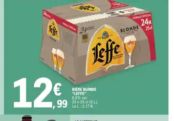 E.Leclerc BIÈRE BLONDE LEFFE offre