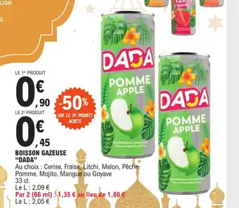E.Leclerc BOISSON GAZEUSE "DADA" offre