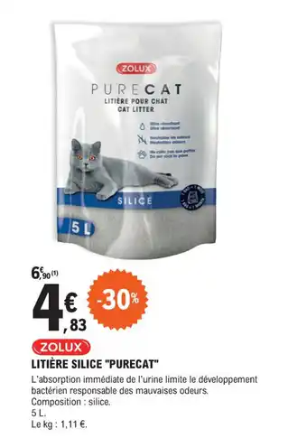 LITIÈRE SILICE "PURECAT"
