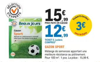 E.Leclerc Jardi GAZON SPORT offre