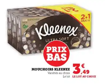 Super U MOUCHOIRS KLEENEX offre