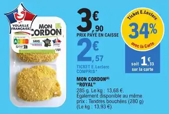 E.Leclerc MON CORDON(6) "ROYAL" offre