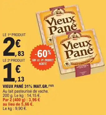 E.Leclerc VIEUX PANÉ 31% MAT.GR.(1)(3) offre