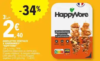 E.Leclerc AIGUILLETTES VÉGÉTALES & GOURMANDES(2) "HAPPYVORE" offre
