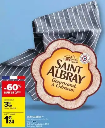 Carrefour Drive Saint albray - 33% m.g. dans le produit fini offre